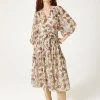 Promod Robe midi imprimée Femme - Imprimé écru Impriméécru Flash Sale