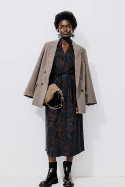 Promod Robe midi imprimée Femme - Imprimé multicolore Imprimémulticolore Store