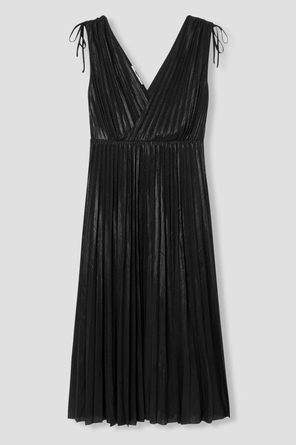 Promod Robe midi lamée plissée Femme - Noir New