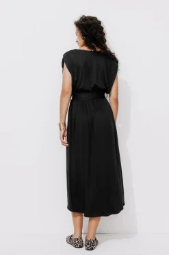 Promod Robe mi-longue en jersey Femme - Noir Cheap