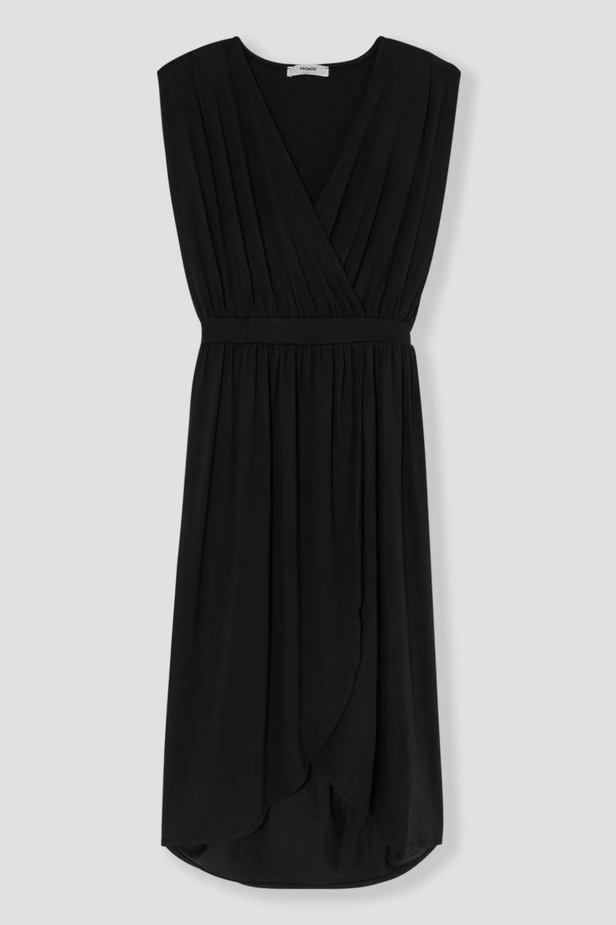 Promod Robe mi-longue en jersey Femme - Noir Cheap