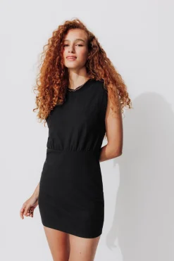 Promod Robe sans manches Femme - Noir Hot