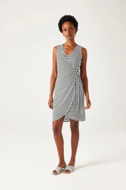 Promod Robe sans manches rayée Femme - Rayé marine Rayémarine Online