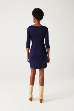 Promod Robe unie en jersey Femme - Marine Clearance