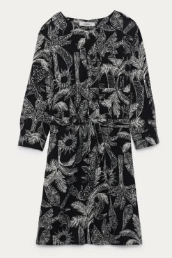Promod Robe-chemise imprimée Femme - Imprimé noir Impriménoir Best