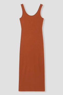 Promod Robe-débardeur côtelée Femme - Terre de sienne Terredesienne Store