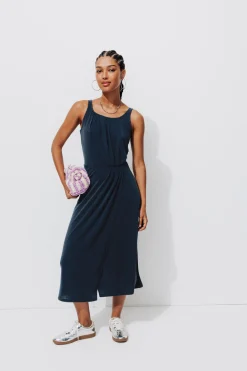 Promod Robe-débardeur en jersey Femme - Marine Clearance