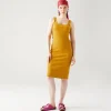 Promod Robe-débardeur unie Femme - Ocre Best