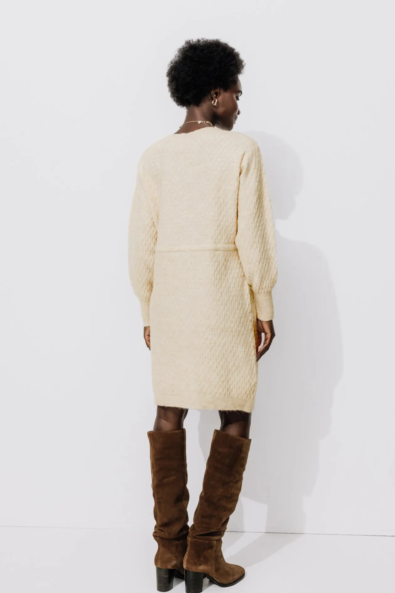 Promod Robe-pull col bateau Femme - Ecru Best Sale