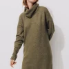 Promod Robe-pull col roulé Femme - Kaki Clearance