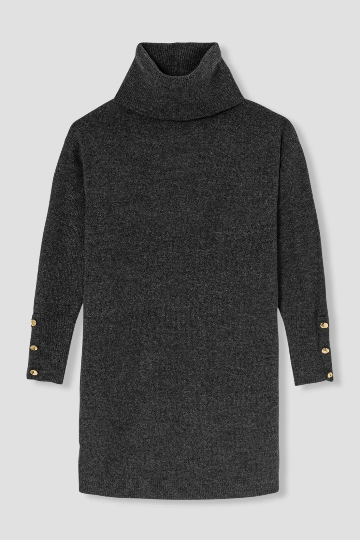 Promod Robe-pull col roulé Femme - Gris foncé Grisfoncé Outlet