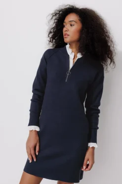 Promod Robe-pull col zippé Femme - Marine New