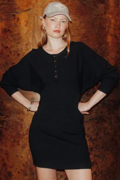 Promod Robe-pull courte Femme - Noir Flash Sale