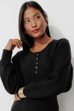 Promod Robe-pull courte Femme - Noir Flash Sale