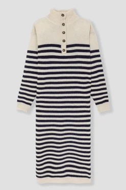 Promod Robe-pull marinière Femme - Rayé écru Rayéécru New
