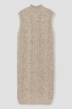 Promod Robe-pull torsadée Femme - Sable Best Sale