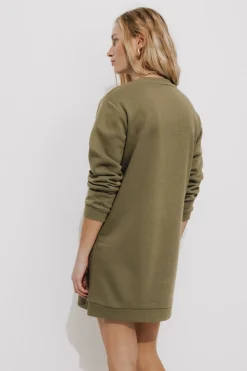 Promod Robe-sweat à message Femme - Kaki Cheap