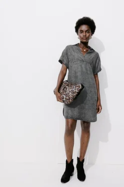 Promod Robe-tunique éco-conçue - Jeans gris Jeansgris Best Sale