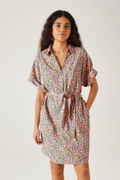 Promod Robe-tunique courte Femme - Imprimé rouge Imprimérouge Cheap