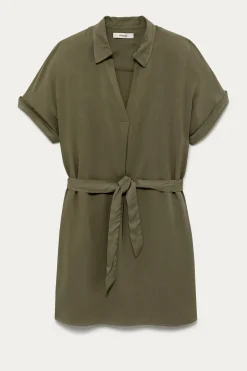 Promod Robe-tunique courte Femme - Kaki Best Sale