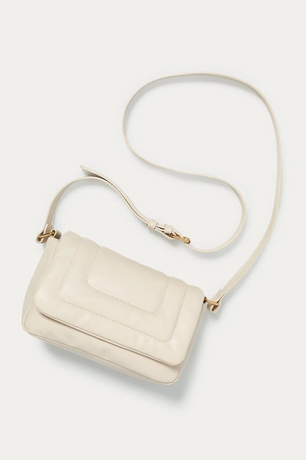 Promod Sac à main matelassé Femme - Ecru Fashion