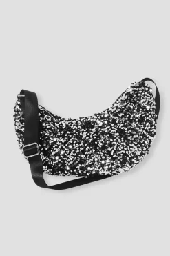 Promod Sac banane à paillettes Femme - Argent Shop