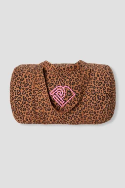 Promod Sac bowling en coton léopard - Imprimé camel Imprimécamel Cheap