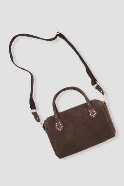 Promod Sac en cuir Femme - Marron Outlet