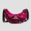 Promod Sac-banane en velours LALLA - Rose fuchsia Rosefuchsia Online