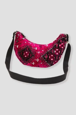 Promod Sac-banane en velours LALLA - Rose fuchsia Rosefuchsia Online