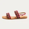 Promod Sandales perlées Femme - Framboise Best Sale