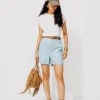 Promod Short blue jean en lyocell - Jean clair Jeanclair New