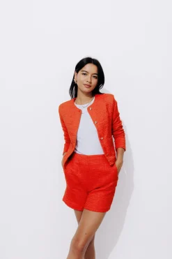 Promod Short chic tweedé Femme - Rouge Store