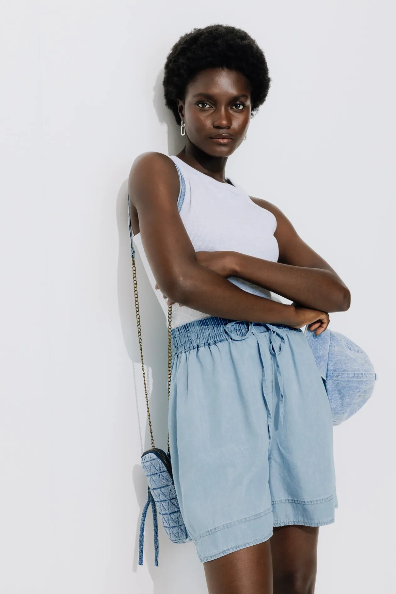 Promod Short fluide blue jean - Jean clair Jeanclair Flash Sale