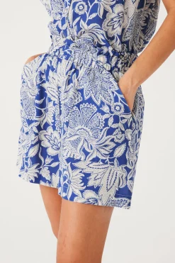 Promod Short fluide motifs indiens - Imprimé bleu Imprimébleu Cheap