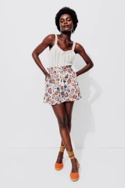 Promod Short imprimé Femme - Imprimé écru Impriméécru Fashion