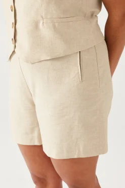 Promod Short taille haute Femme - Ecru Cheap