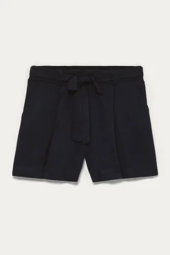 Promod Short uni ceinturé éco-conçu - Marine Hot