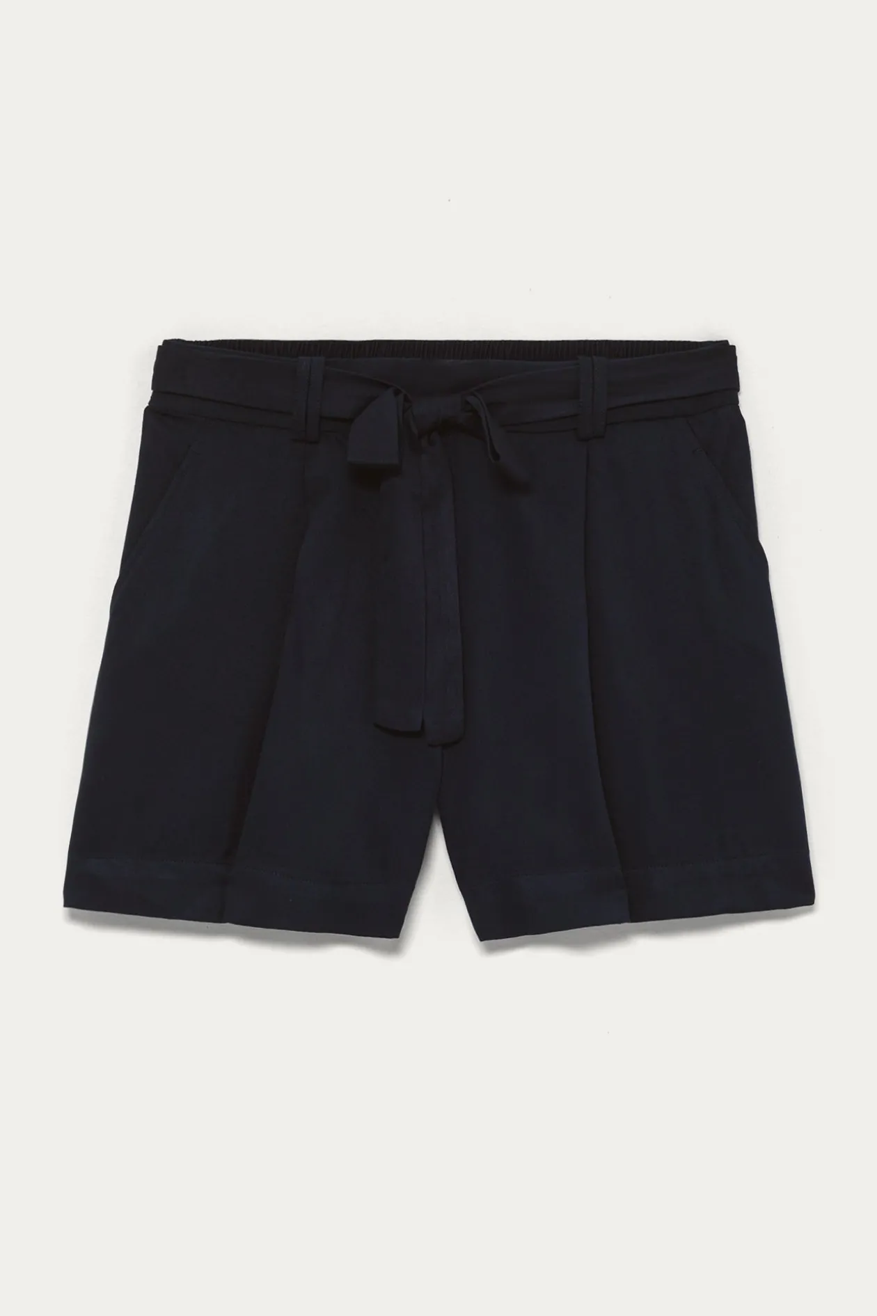 Promod Short uni ceinturé éco-conçu - Marine Hot