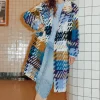 Promod SIMONE manteau en laine - Imprimé multicolore Imprimémulticolore Cheap