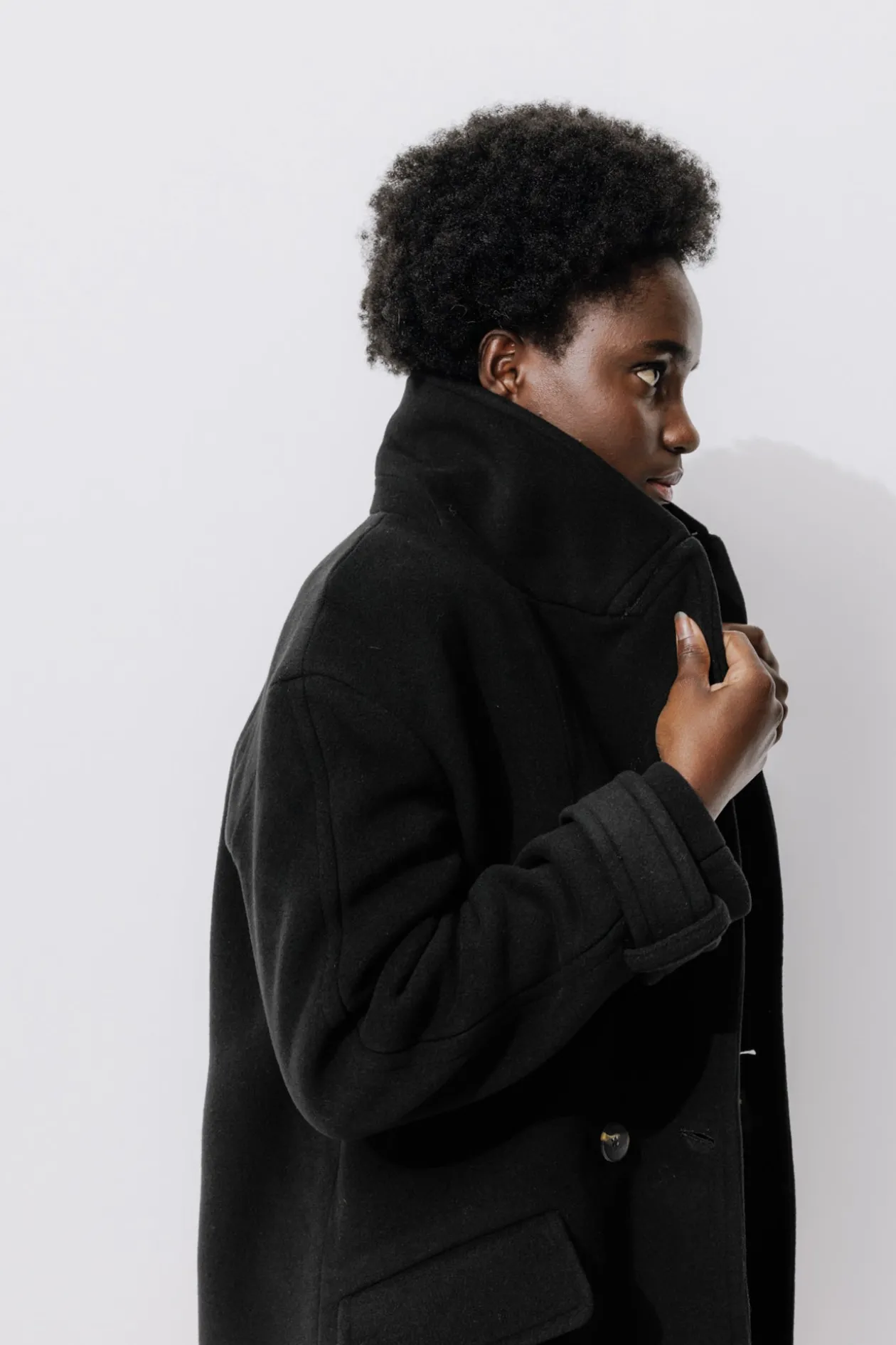 Promod SIMONE manteau en laine - Noir Cheap