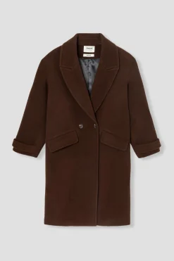 Promod SIMONE manteau en laine - Marron Flash Sale
