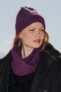 Promod Snood pailleté Femme - Violet Online