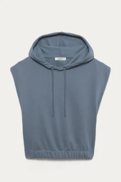 Promod Sweat-shirt à capuche - Bleu Cheap