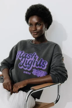 Promod Sweat-shirt à message Femme - Imprimé gris Imprimégris Best Sale