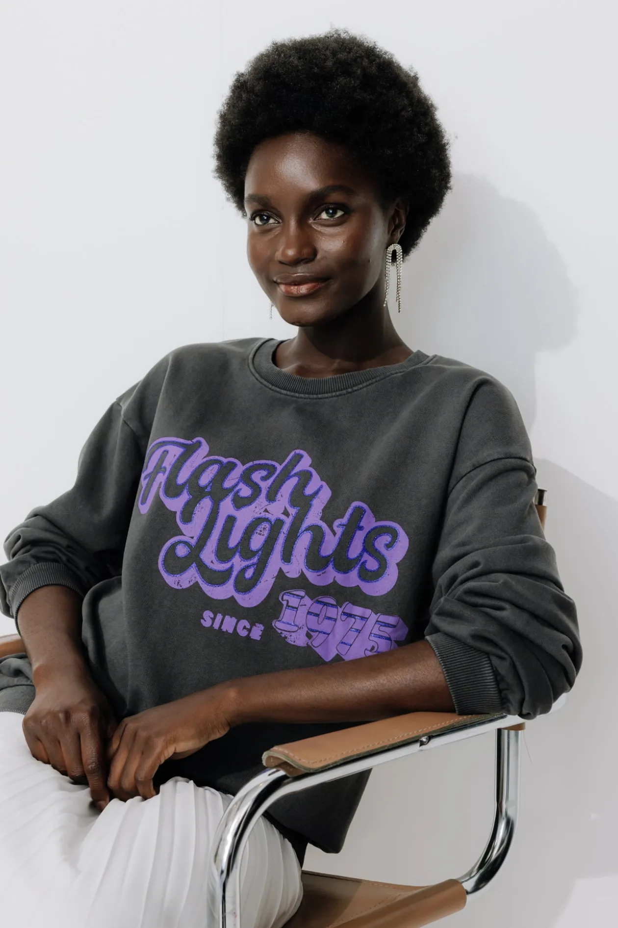 Promod Sweat-shirt à message Femme - Imprimé gris Imprimégris Best Sale