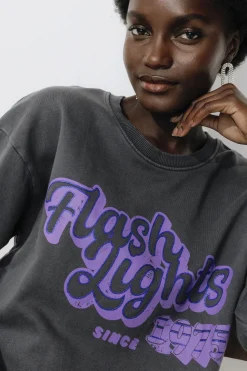 Promod Sweat-shirt à message Femme - Imprimé gris Imprimégris Best Sale