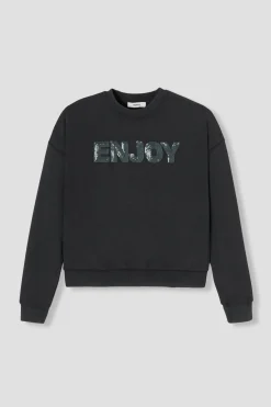 Promod Sweat-shirt à message Femme - Imprimé gris Imprimégris Outlet