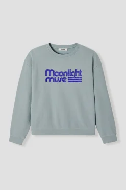 Promod Sweat-shirt à message pailleté - Imprimé vert clair Imprimévertclair New