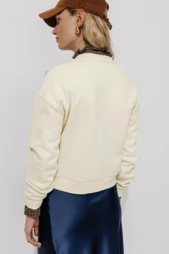 Promod Sweat-shirt cœur brodé Femme - Ecru Fashion
